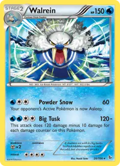 Pokémon-Karte Walrein 026/106