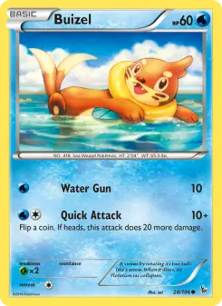 Pokémon-Karte Buizel 028/106