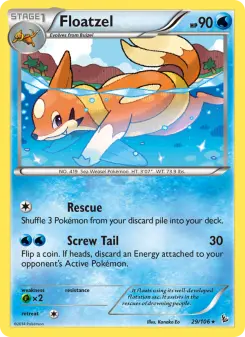 Pokémon-Karte Floatzel 029/106