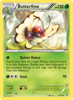 Pokémon-Karte Butterfree 003/106