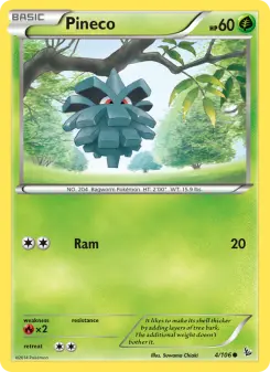 Pokémon-Karte Pineco 004/106