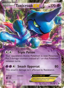 Pokémon-Karte Toxicroak EX 041/106