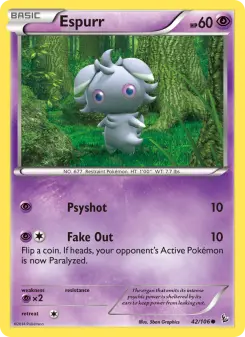 Pokémon-Karte Espurr 042/106
