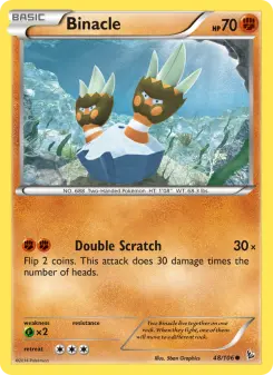 Pokémon-Karte Binacle 048/106