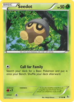 Pokémon-Karte Seedot 005/106