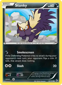 Pokémon-Karte Stunky 053/106