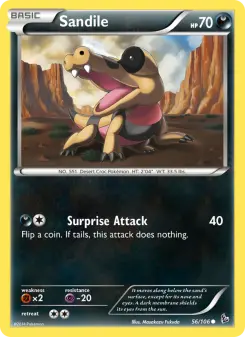 Pokémon-Karte Sandile 056/106