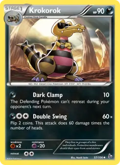 Pokémon-Karte Krokorok 057/106