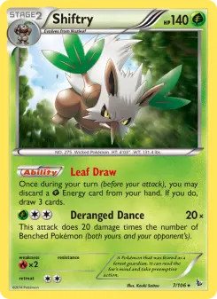 Pokémon-Karte Shiftry 007/106