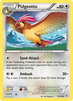 Pokémon-Karte Pidgeotto 076/106