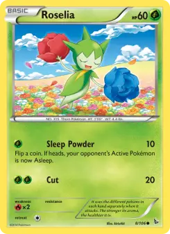 Pokémon-Karte Roselia 008/106