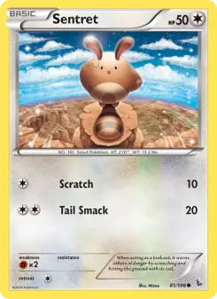Pokémon-Karte Sentret 081/106