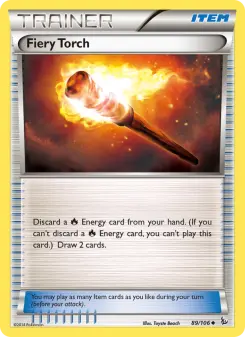 Pokémon-Karte Fiery Torch 089/106