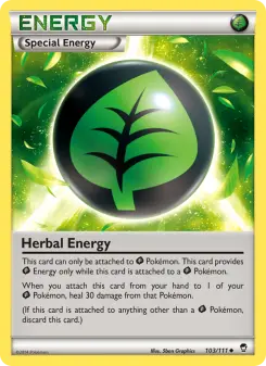 Pokémon-Karte Herbal Energy 103/111