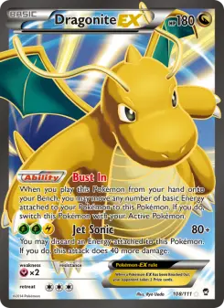 Pokémon-Karte Dragonite EX 108/111