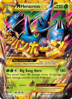 Pokémon-Karte M Heracross EX 112/111
