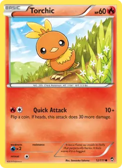 Pokémon-Karte Torchic 012/111