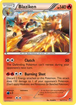Pokémon-Karte Blaziken 014/111