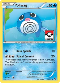 Pokémon-Karte Poliwag 015/111