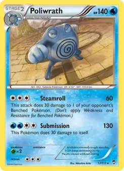 Pokémon-Karte Poliwrath 017/111