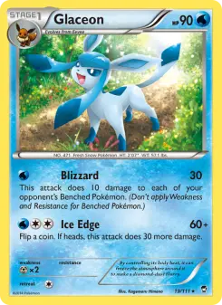 Pokémon-Karte Glaceon 019/111