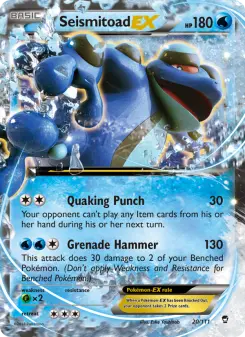 Pokémon-Karte Seismitoad EX 020/111