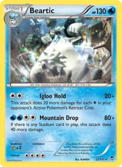 Pokémon-Karte Beartic 022/111