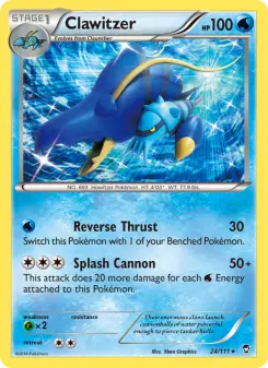 Pokémon-Karte Clawitzer 024/111