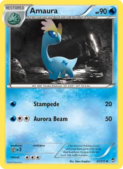 Pokémon-Karte Amaura 025/111