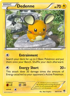 Pokémon-Karte Dedenne 034/111