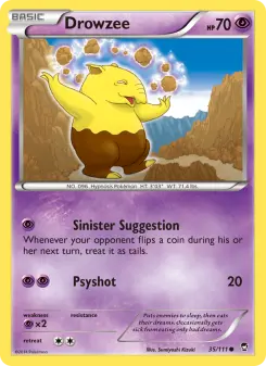 Pokémon-Karte Drowzee 035/111