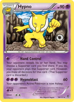 Pokémon-Karte Hypno 036/111