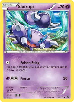 Pokémon-Karte Skorupi 038/111