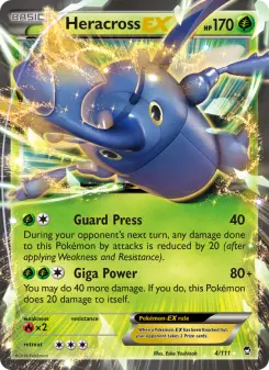 Pokémon-Karte Heracross EX 004/111