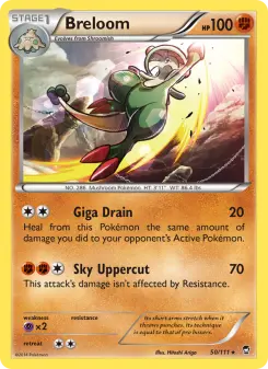 Pokémon-Karte Breloom 050/111