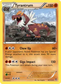 Pokémon-Karte Tyrantrum 062/111