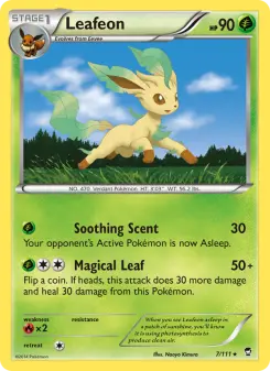 Pokémon-Karte Leafeon 007/111