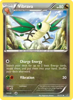 Pokémon-Karte Vibrava 075/111