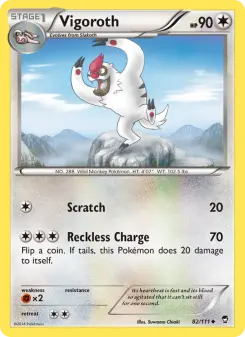 Pokémon-Karte Vigoroth 082/111