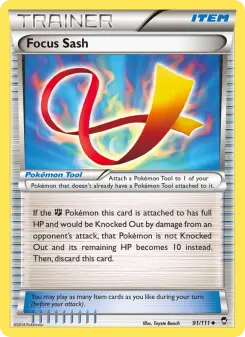 Pokémon-Karte Focus Sash 091/111