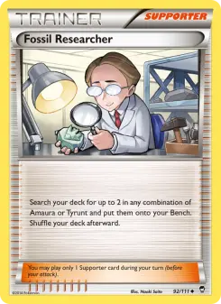 Pokémon-Karte Fossil Researcher 092/111