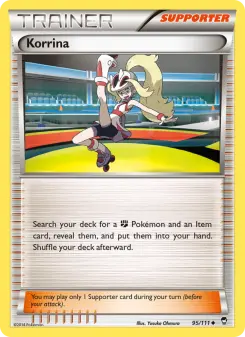 Pokémon-Karte Korrina 095/111