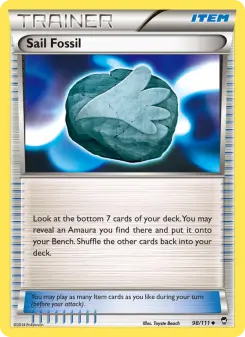 Pokémon-Karte Sail Fossil 098/111