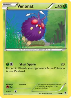 Pokémon-Karte Venonat 001/119