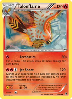 Pokémon-Karte Talonflame 010/119