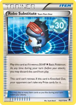 Pokémon-Karte Robo Substitute Team Flare Gear 102/119