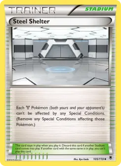 Pokémon-Karte Steel Shelter 105/119