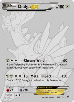 Pokémon-Karte Dialga EX 122/119