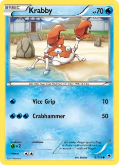 Pokémon-Karte Krabby 013/119