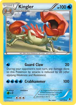 Pokémon-Karte Kingler 014/119